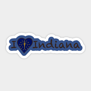 I Love Indiana Sticker